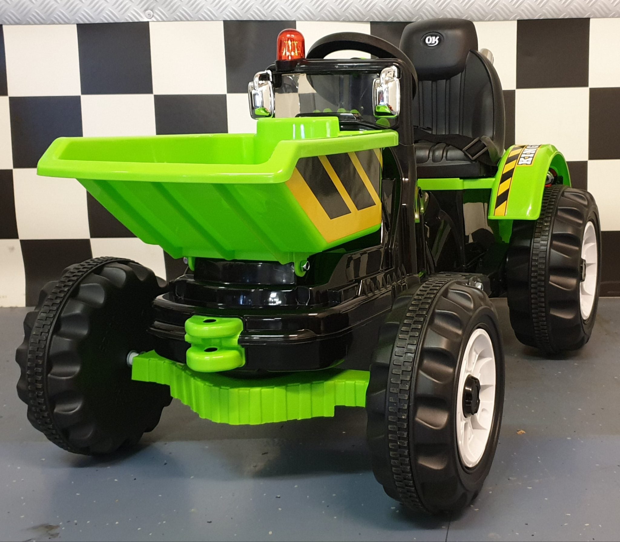 Kinder tractor elektrische accu speelgoed tractor 12 volt groen