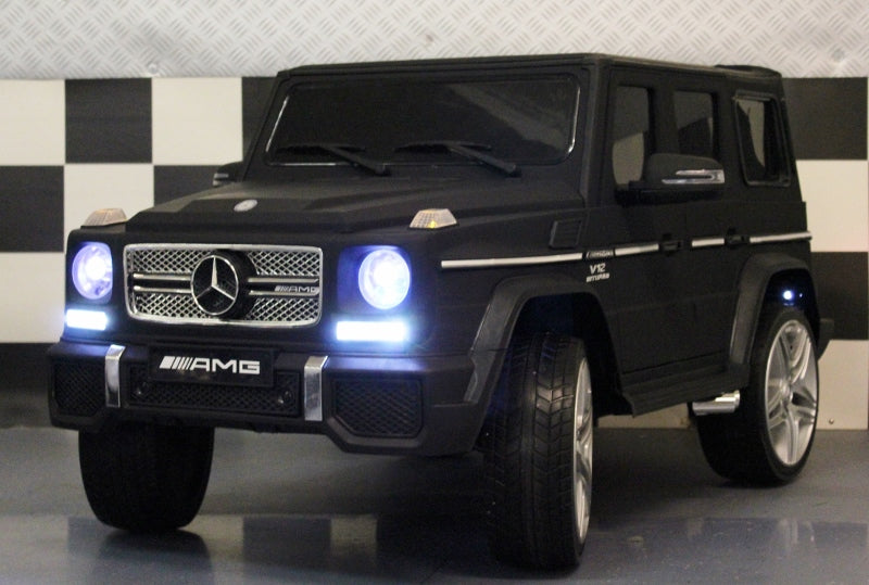 Mercedes G65 AMG kinder accu auto 12 volt mat zwart
