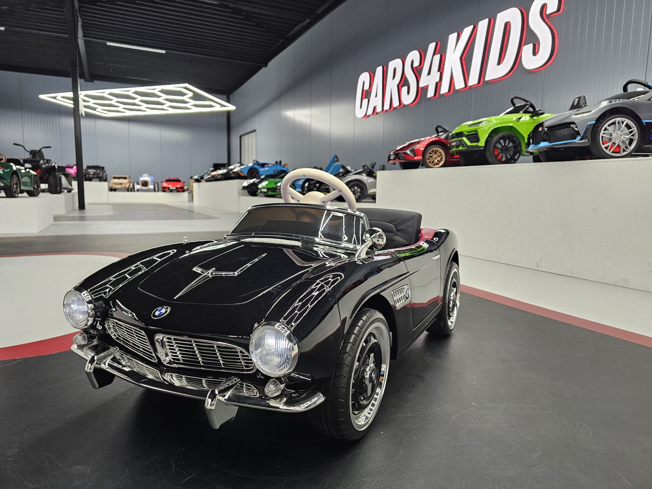 BMW 507 elektrische kinderauto met soft start