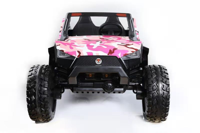 24 volt kinder jeep 2 persoons met afstandsbediening camo roze