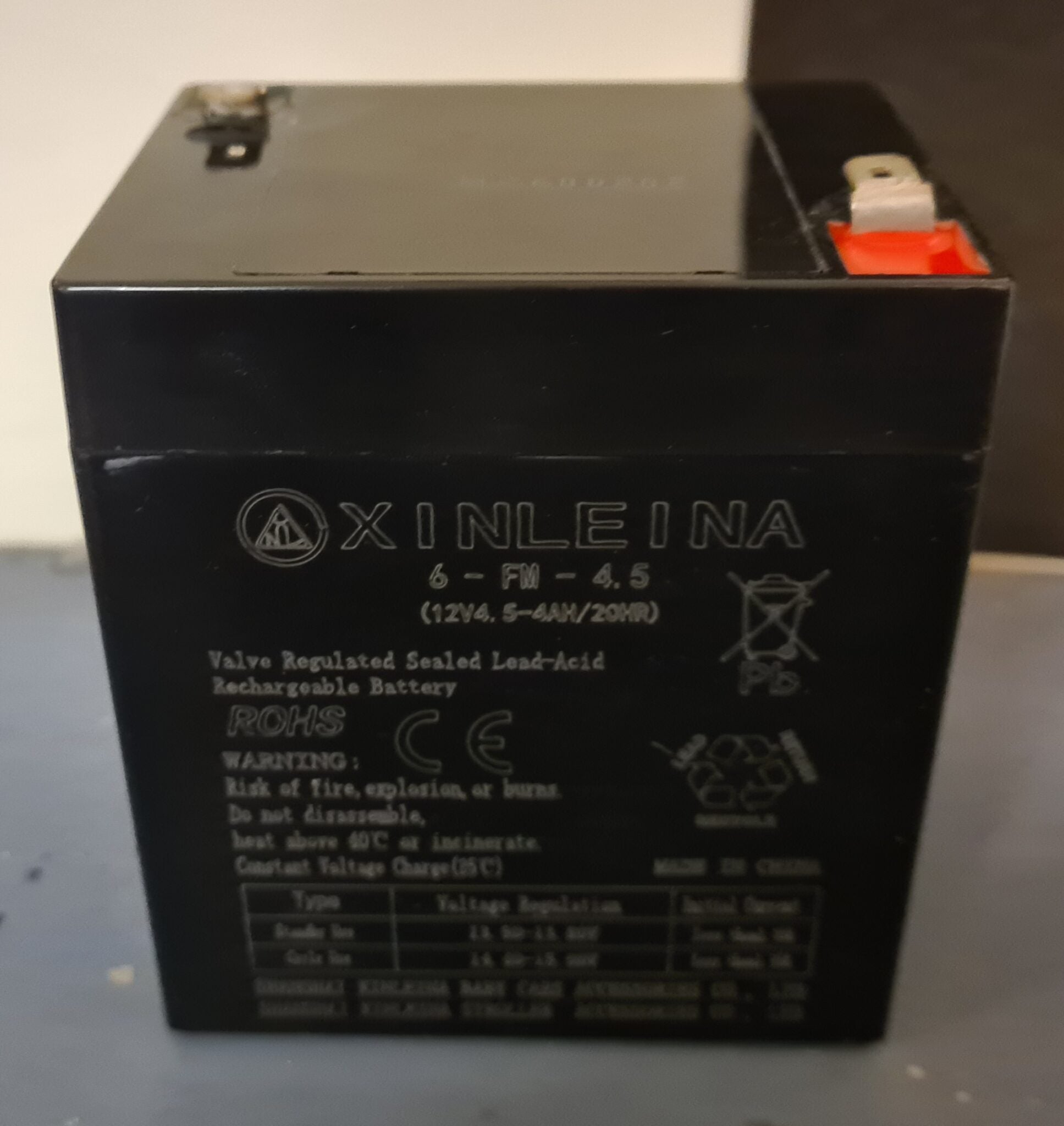 Accu 12 volt, 4,5 Ah