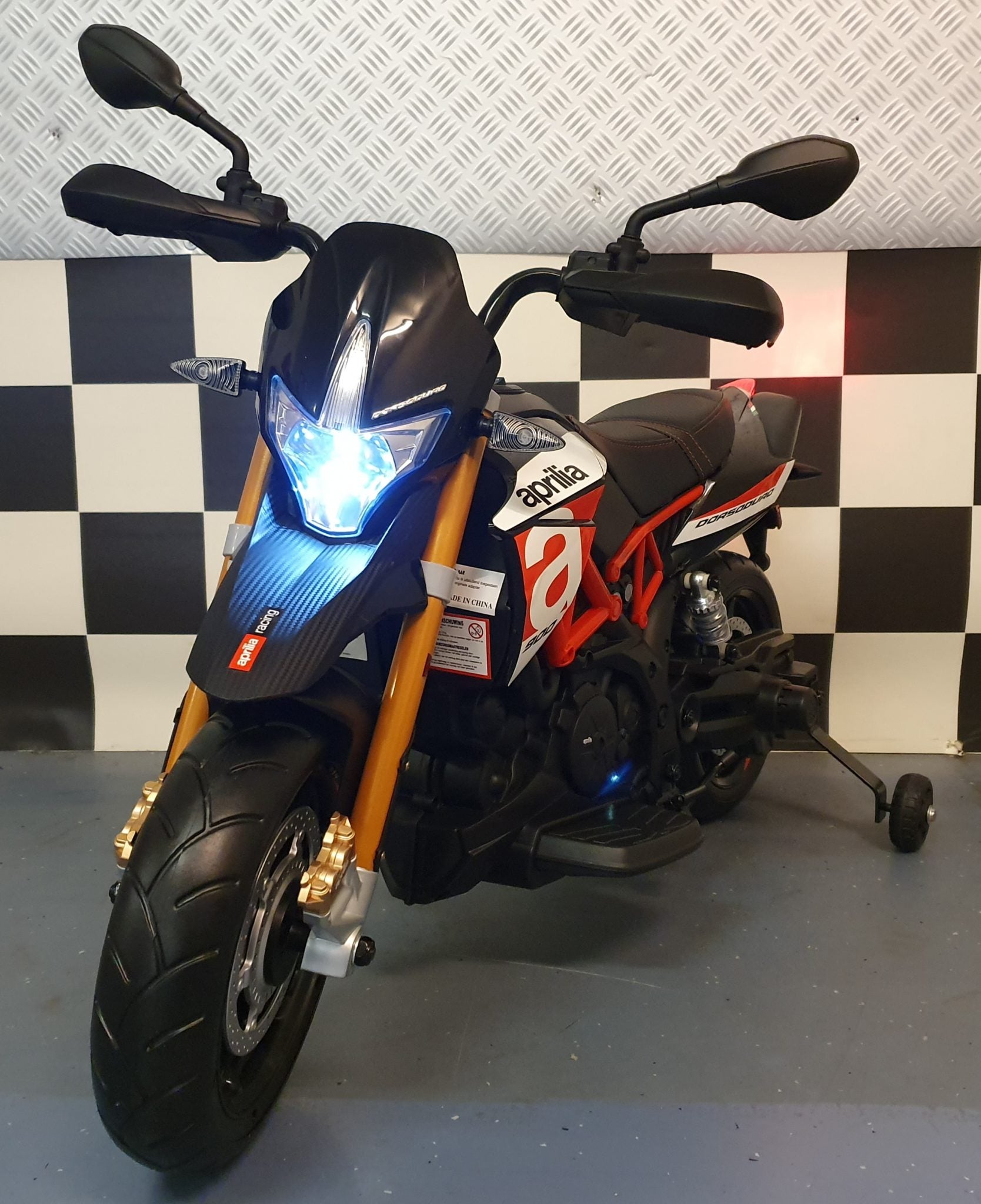 Aprilia Dorsoduro elektrische kindermotor