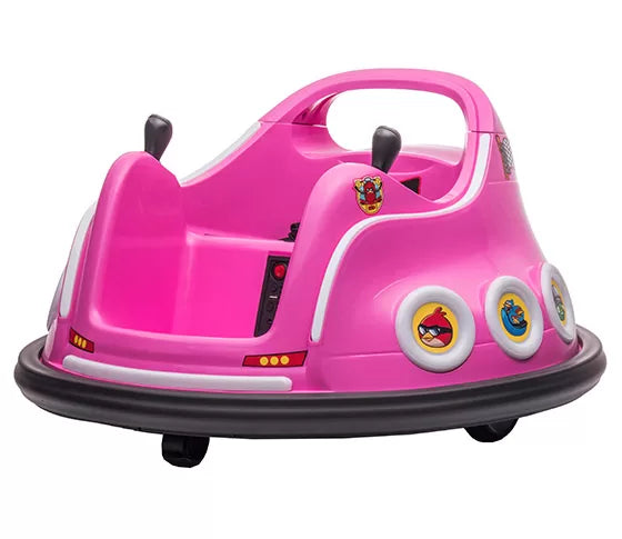 Bumper Car Angry Birds 6 volt roze