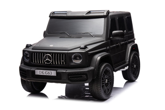 Accu kinderauto Mercedes G63 24 volt 2 persoons mat zwart