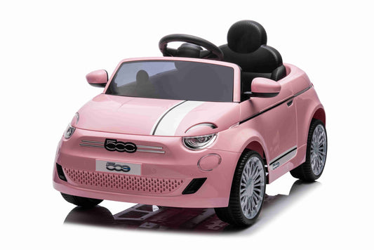 Fiat 500 elektrische kinderauto 12V roze
