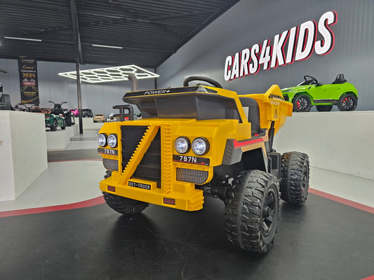 Dumper elektrische kinder truck 4x4 met afstandsbediening