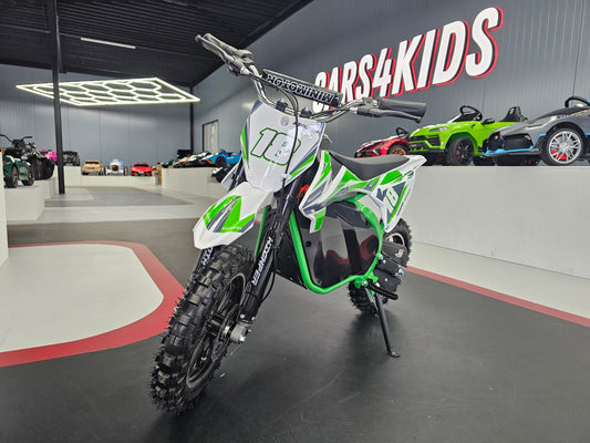 Elektrische crossmotor 36 volt groen