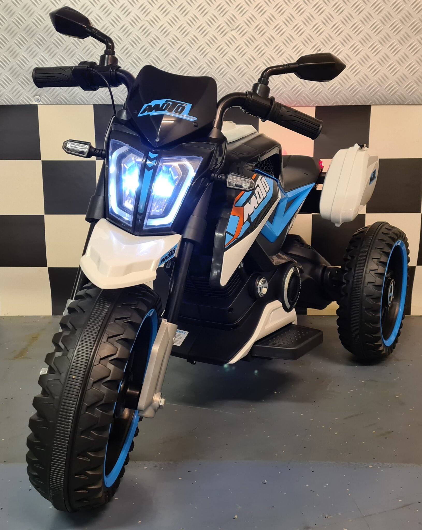 Elektrische kinder trike 12volt blauw
