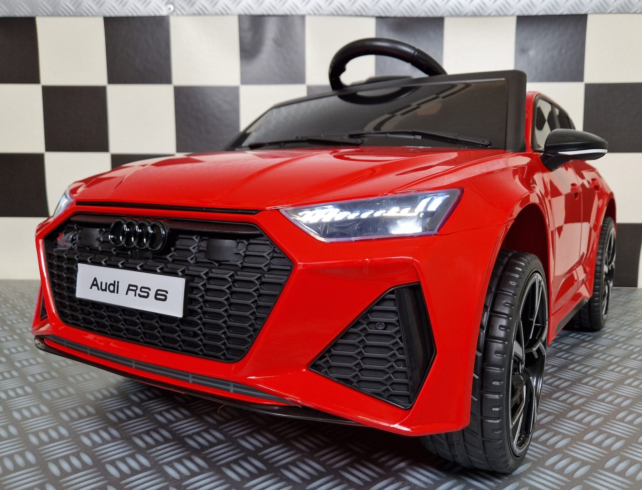 Kinderauto Audi RS6 12 volt rood