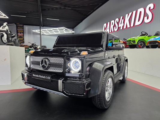 Elektrische kinderauto Mercedes Maybach XXL 24 volt met MP4