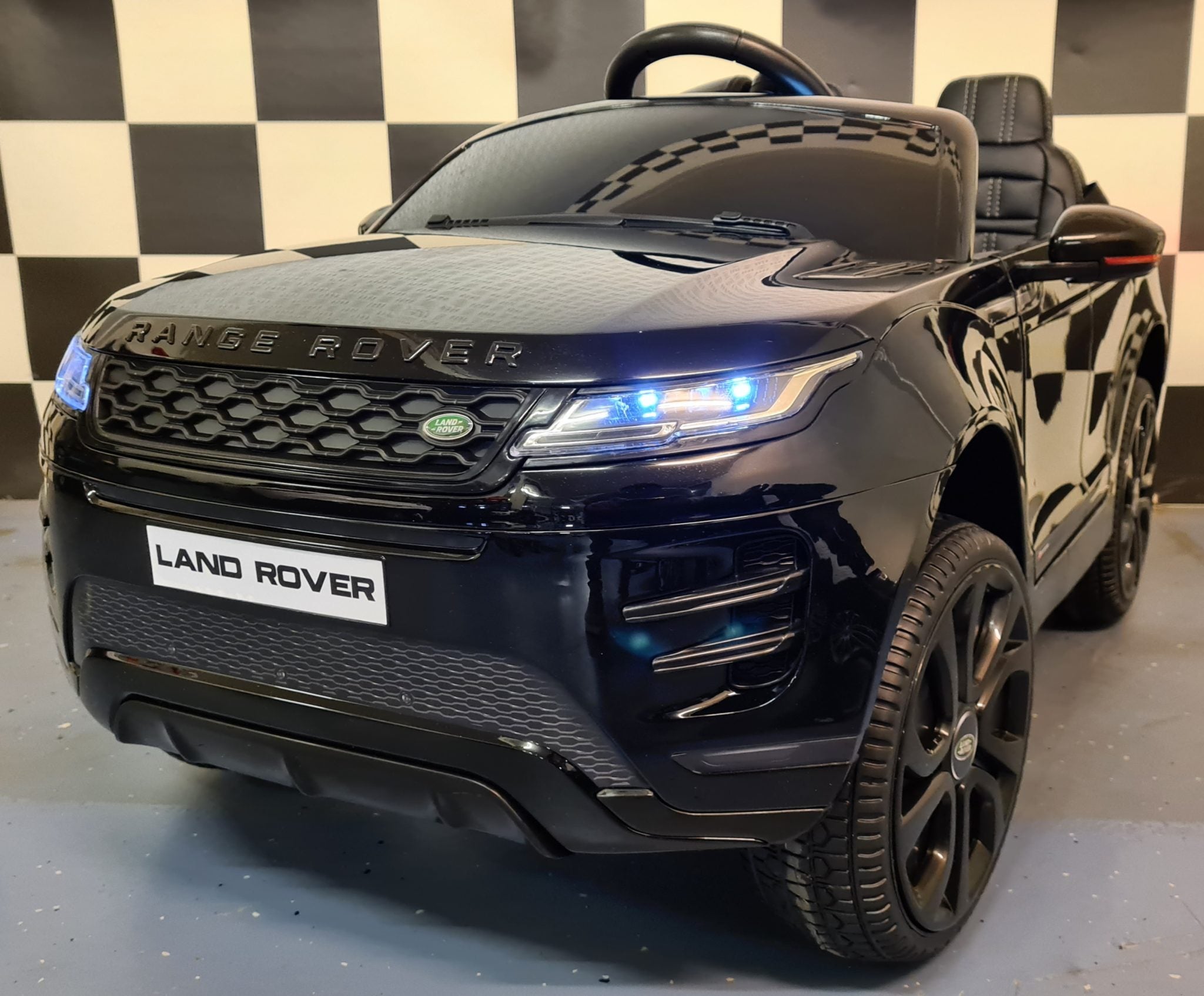 Kinderauto Range Rover Evoque 4x4 metallic zwart