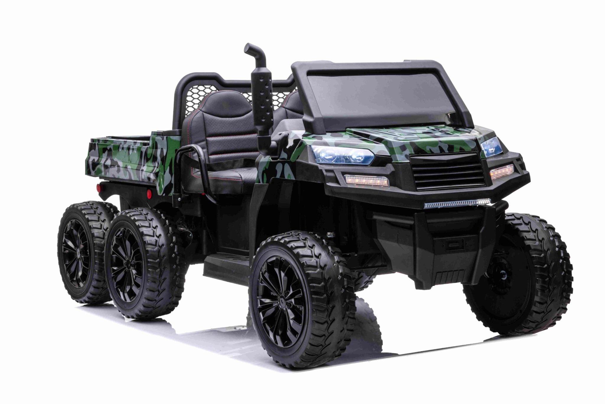 Elektrische kinder truck Gator camouflage 6x6 met Rc