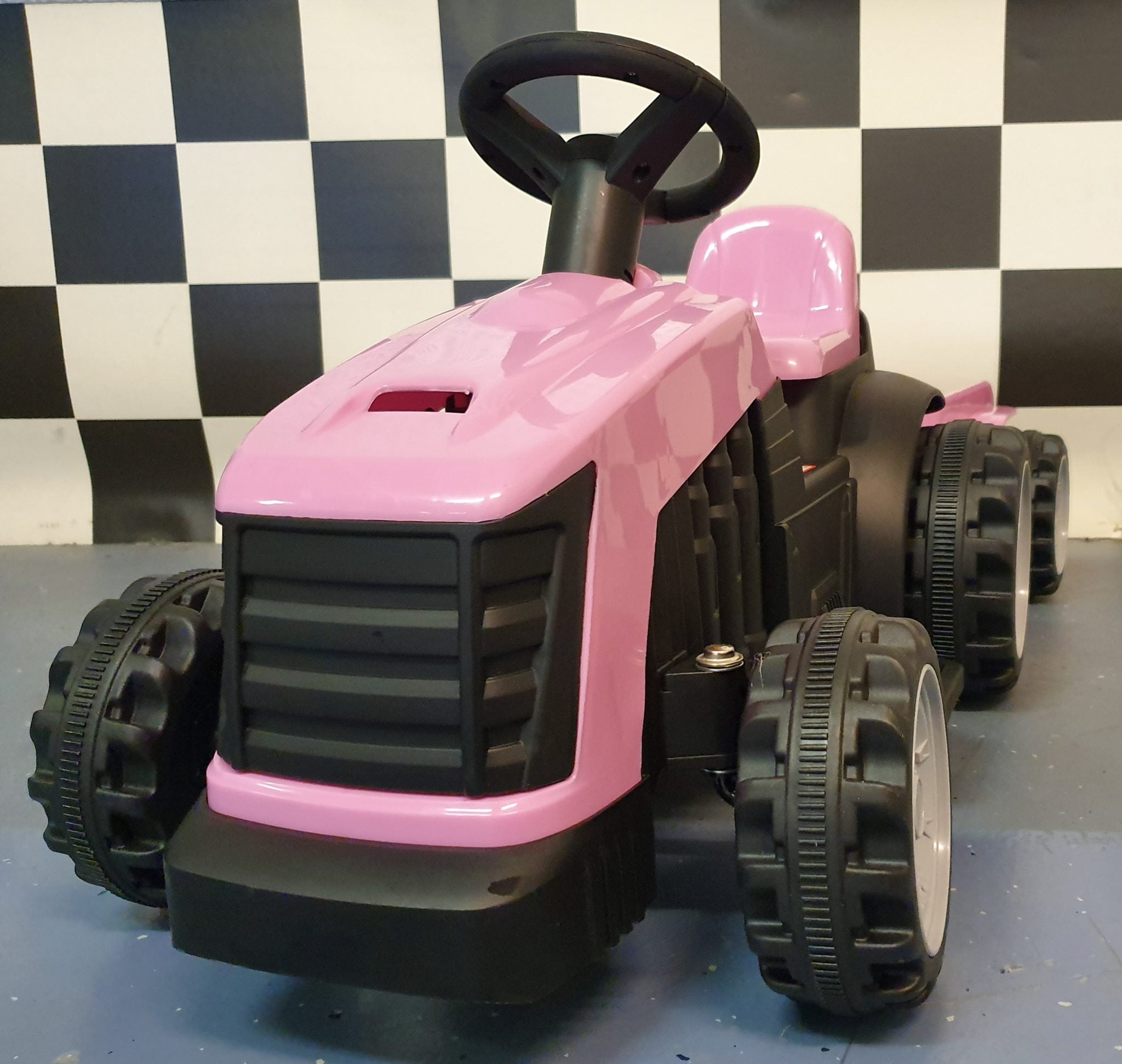 Elektrische kindertractor roze 6 volt