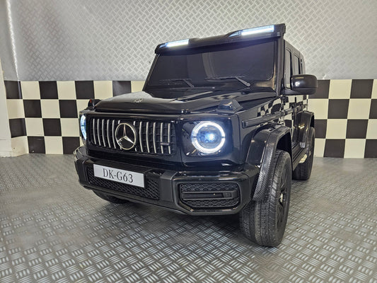 Kinderauto Mercedes G63 AMG 4x4 24 volt 2 persoons metallic zwart