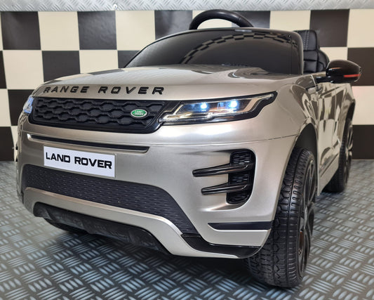 Accu speelgoedauto Range Rover Evoque 4 motoren metallic grijs