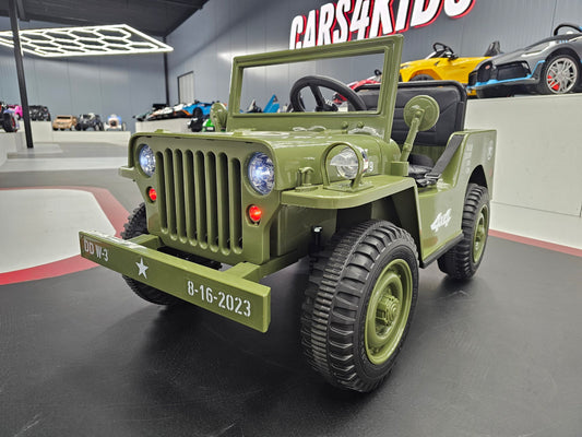 Kinderjeep Willy 12 volt met afstandsbediening 1 persoons