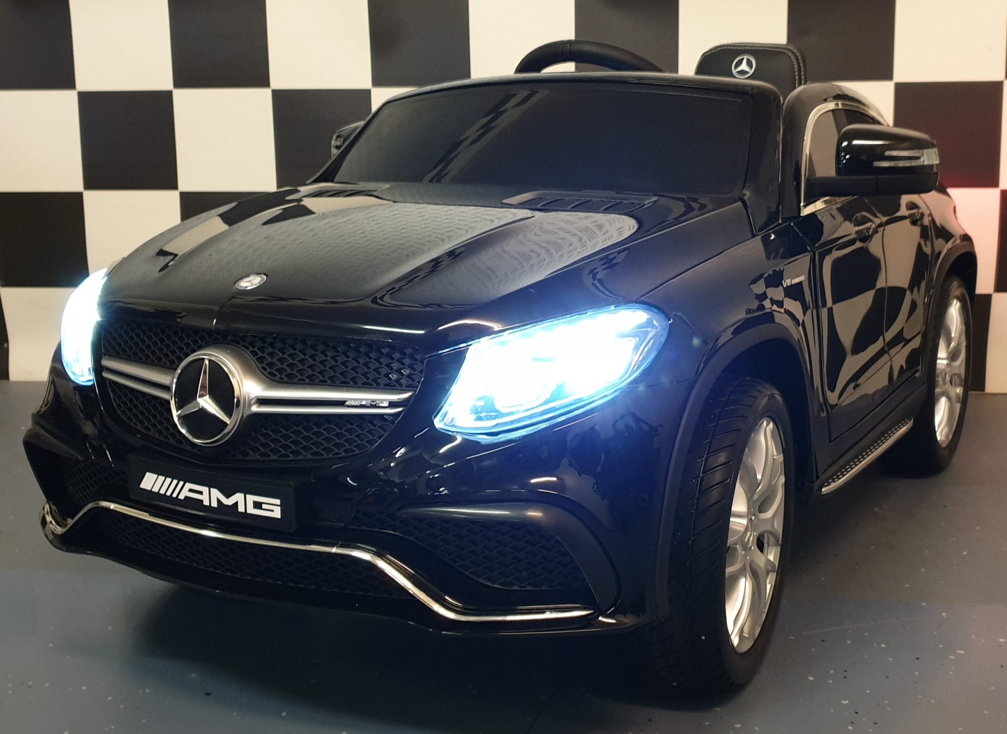 Mercedes accu auto AMG GLE 12V metallic zwart