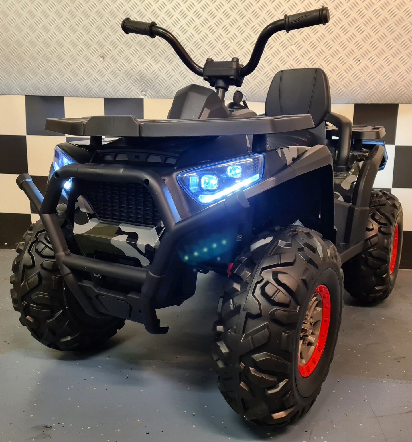Kinderquad Desert 12 volt camo groen