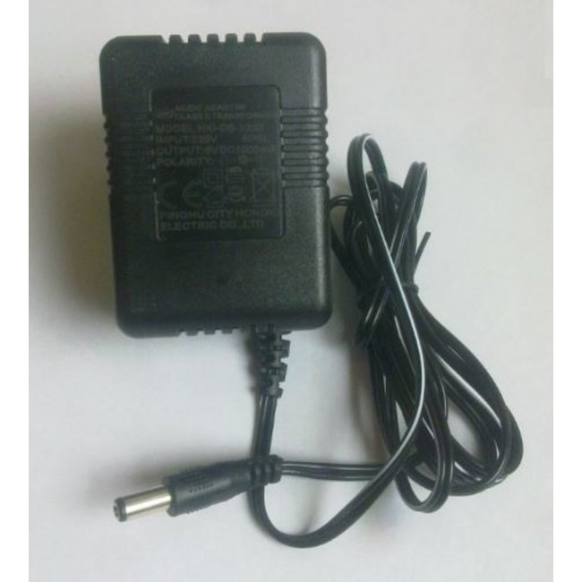 Oplader 6volt 1000ma met ronde plug