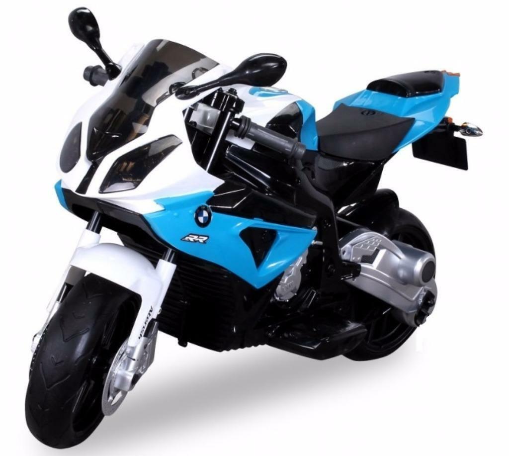 Elektrische kindermotor BMW S1000 12 volt 2 snelheden blauw
