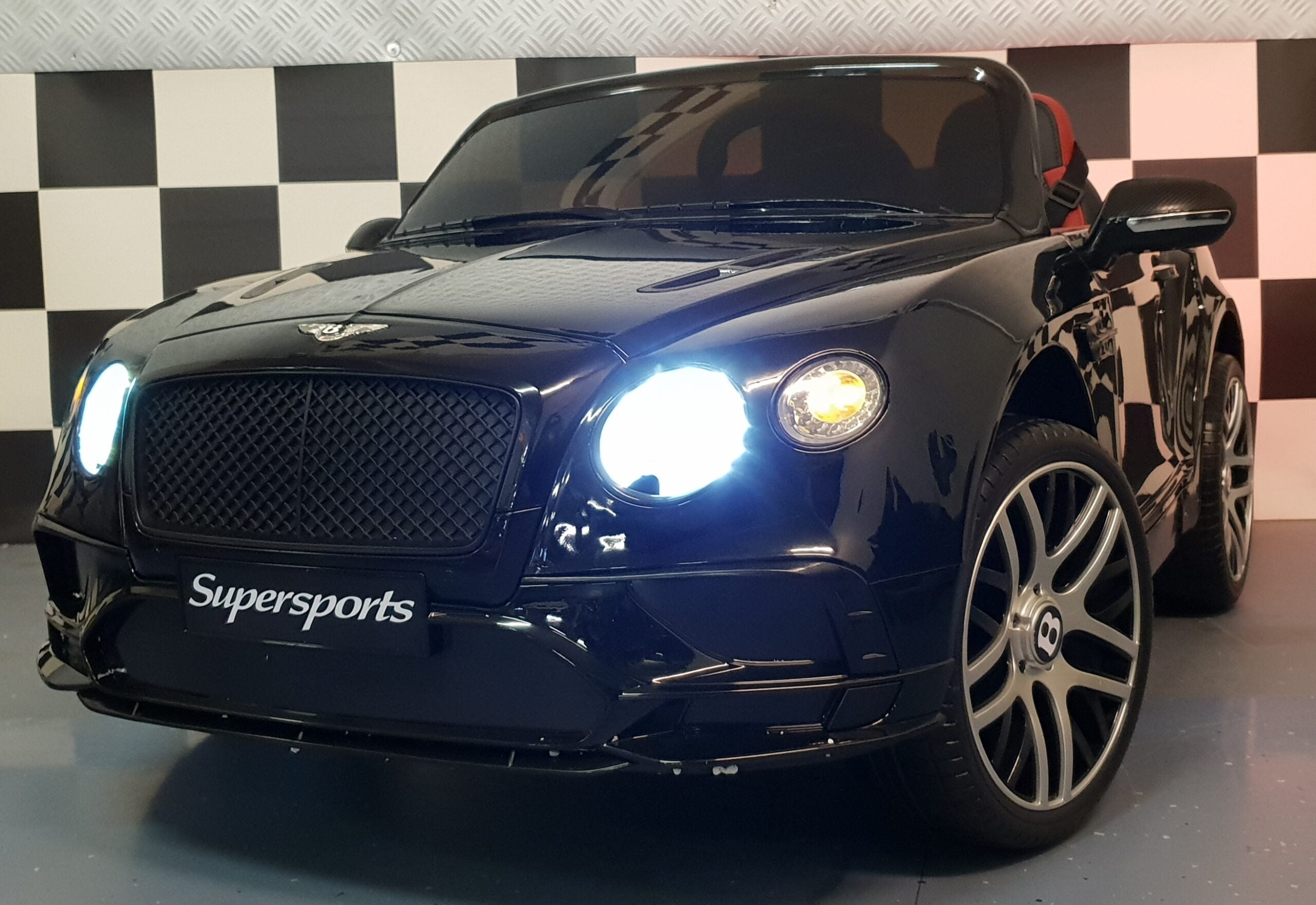 Kinder accu auto Bentley Continental afstandsbediening zwart