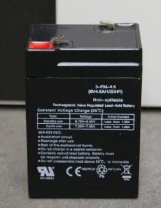 Accu 6 volt, 4,5 Ah