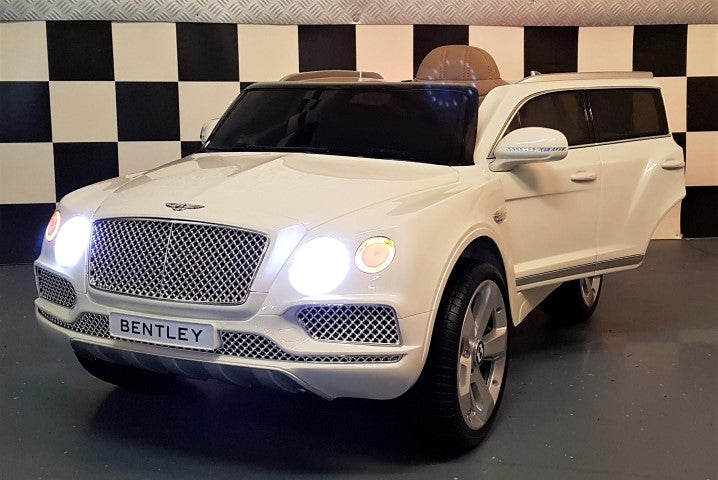 Elektrische kinderauto Bentley Bentayga 12V 2.4G RC wit
