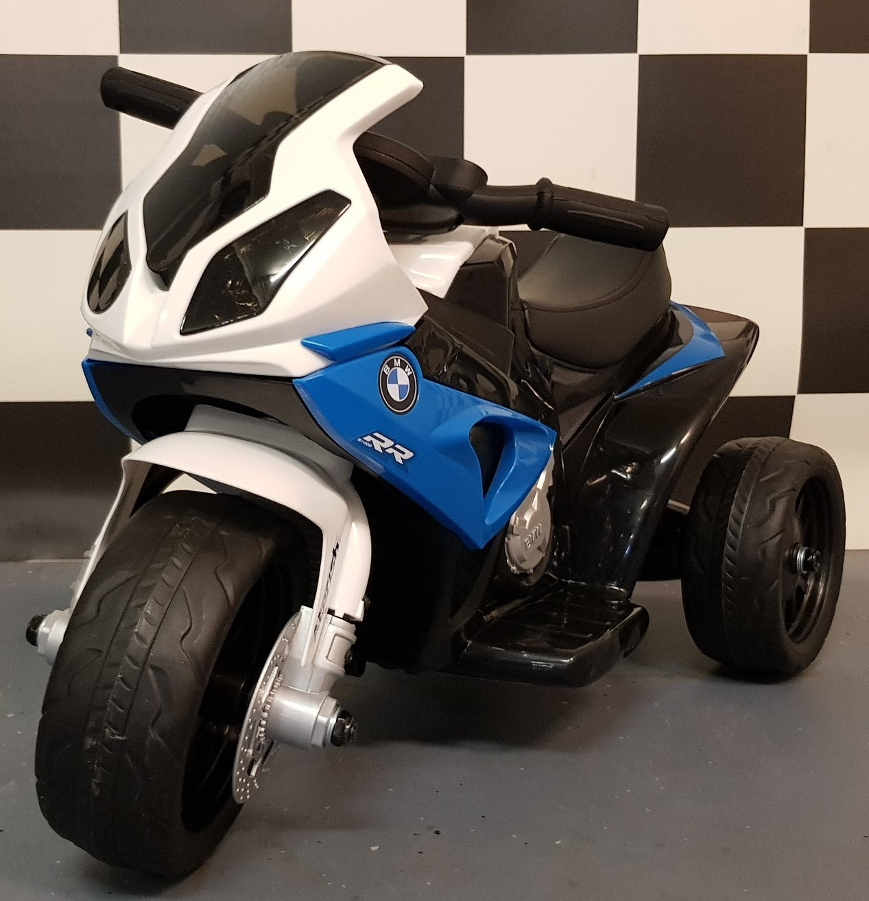 Mini BMW S1000RR elektrische kindermotor blauw 6V