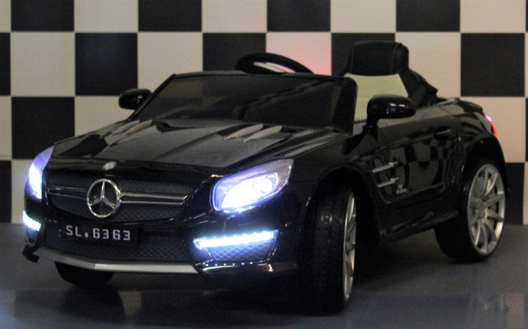 Mercedes SL63 kinderauto 2.4G RC 12 volt lederen zitting en rubberen banden