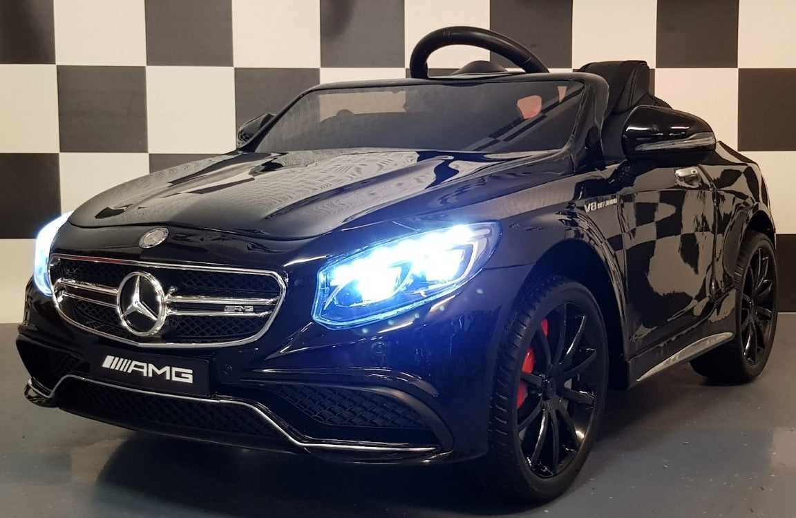 Mercedes S63 AMG kinderauto 12V metallic zwart